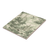 Green Countryside Hot Air Balloon Toile (6) Tegeltje (Zijkant)