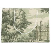 Green Countryside Hot Air Balloon Toile (7) Groot Cadeauzakje (Voorkant)