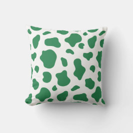 Green Cow Print Decorative Pillow Kussen