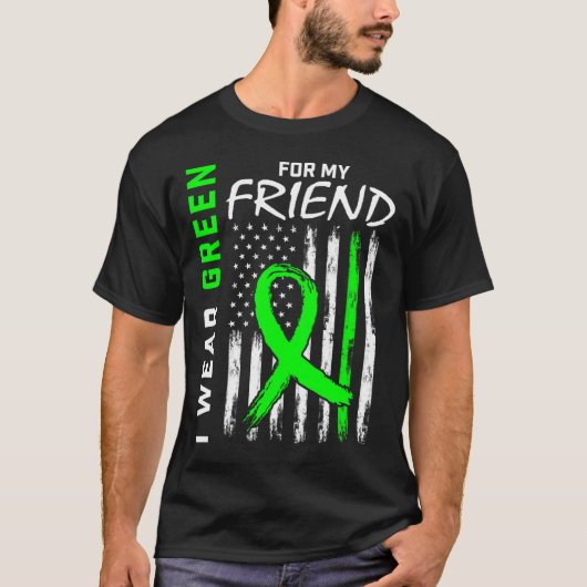 Green Cp Friend Kidney Disease Cerebral Palsy Awar T-shirt (Voorkant)