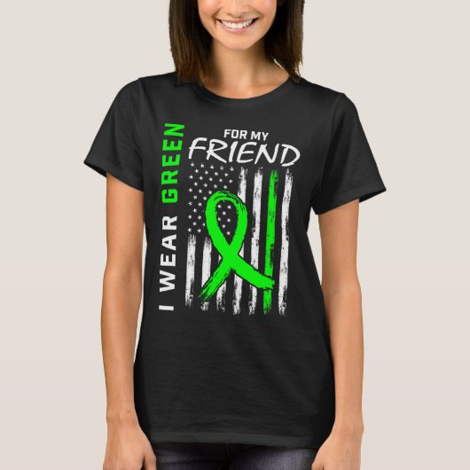 Green Cp Friend Kidney Disease Cerebral Palsy Awar T-shirt (Voorkant)