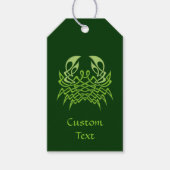 Green Crab Celtic Knot Cadeaulabel (Voorkant)