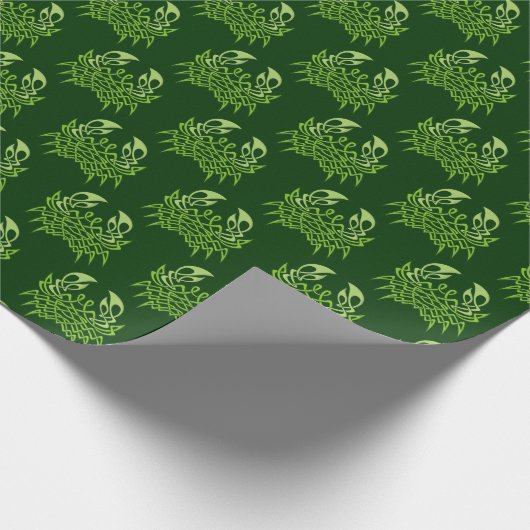 Green Crab Celtic Knot Cadeaupapier (Hoek)
