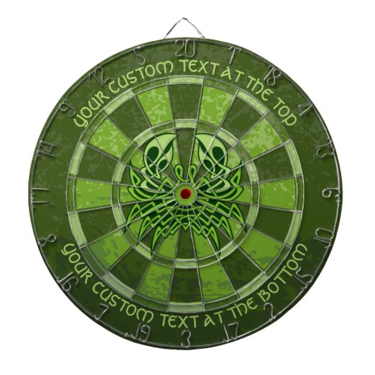 Green Crab Celtic Knot Dart Board Dartbord (Voorkant)