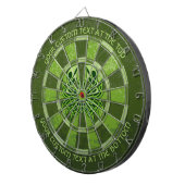 Green Crab Celtic Knot Dart Board Dartbord (Voorkant Rechts)