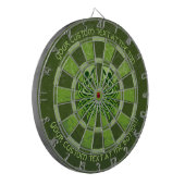 Green Crab Celtic Knot Dart Board Dartbord (Voorkant Links)