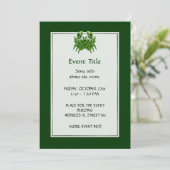Green Crab Celtic Knot Kaart (Staand voorkant)