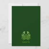 Green Crab Celtic Knot Kaart (Achterkant)