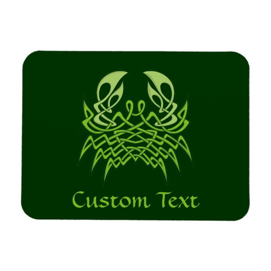 Green Crab Celtic Knot Magneet (Horizontaal)