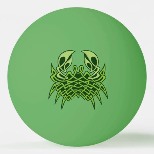 Green Crab Celtic Knot Pingpongbal (Voorkant)