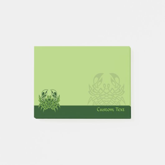 Green Crab Celtic Knot Post-it® Notes (Voorkant)