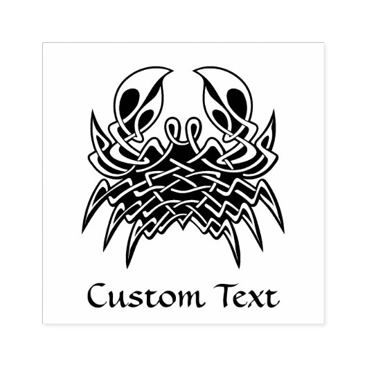 Green Crab Celtic Knot Rubberstempel (Afrduk)