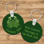 Green Crab Celtic Knot Sleutelhanger