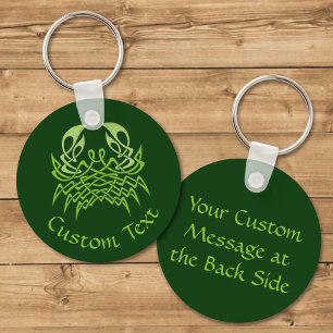 Green Crab Celtic Knot Sleutelhanger