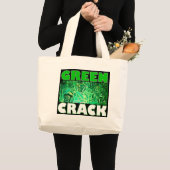 GREEN CRACK GROTE TOTE BAG (Voorkant (product))