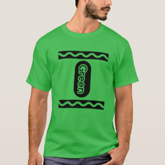 Green-Crayon Halloween Costume Couple Friend Group T-shirt