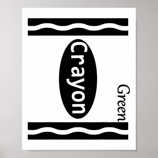 Green-Crayon Halloween-kostuums Kinder Jongens Mei Poster (Voorkant)