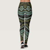Green Crazy Lace Agate Funky Boho Leggings (Achterkant)