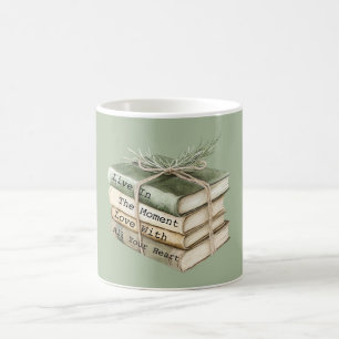 Green Cream Books Leven in het Moment Koffiemok