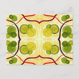 Green Cream Float Briefkaart