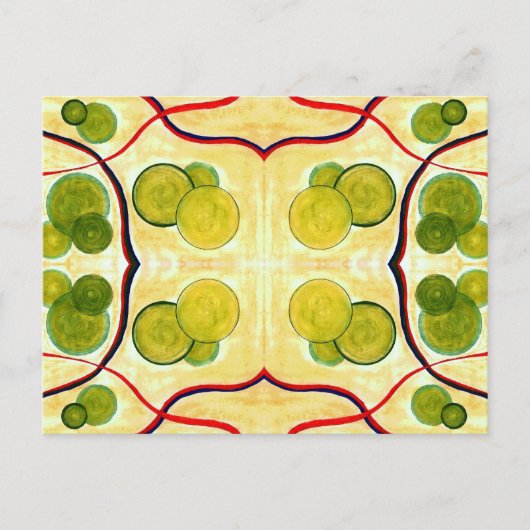 Green Cream Float Briefkaart (Voorkant)