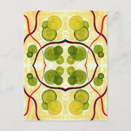 Green Cream Float Briefkaart