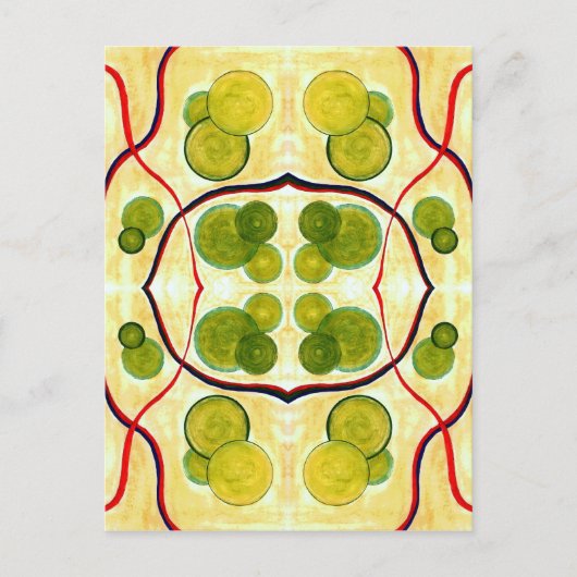 Green Cream Float Briefkaart (Voorkant)