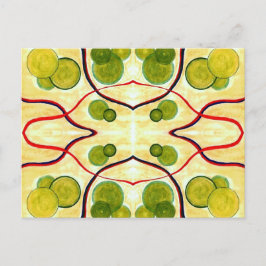 Green Cream Float Briefkaart