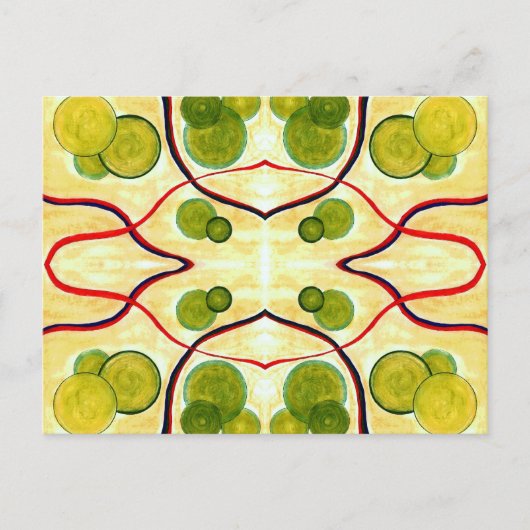 Green Cream Float Briefkaart (Voorkant)