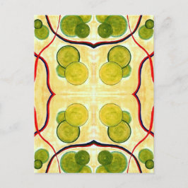 Green Cream Float Briefkaart