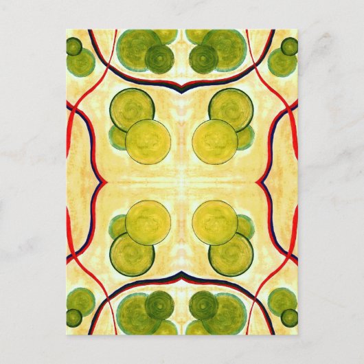 Green Cream Float Briefkaart (Voorkant)