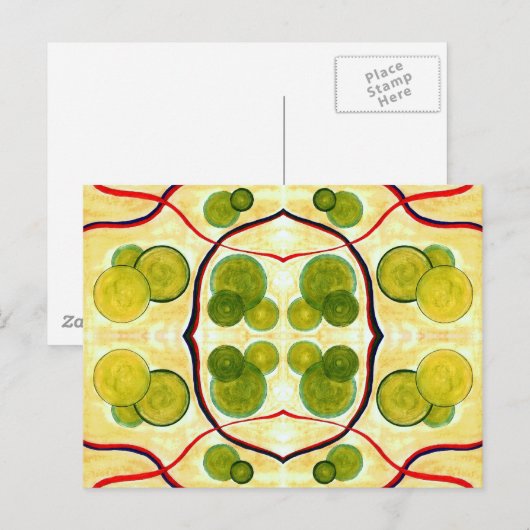 Green Cream Float Briefkaart (Voorkant / Achterkant)