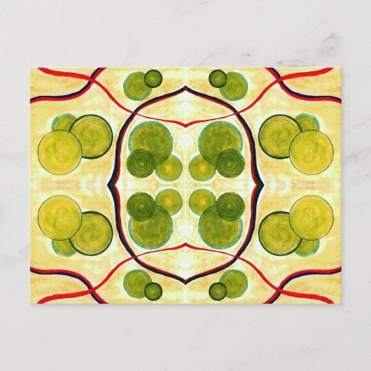 Green Cream Float Briefkaart (Voorkant)