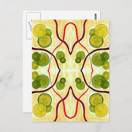 Green Cream Float Briefkaart (Voorkant / Achterkant)