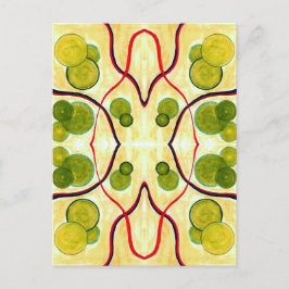 Green Cream Float Briefkaart