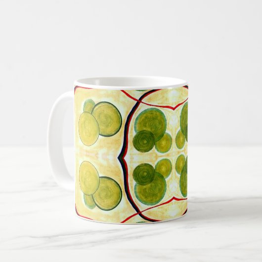 Green Cream Float Mok (Voorkant links)