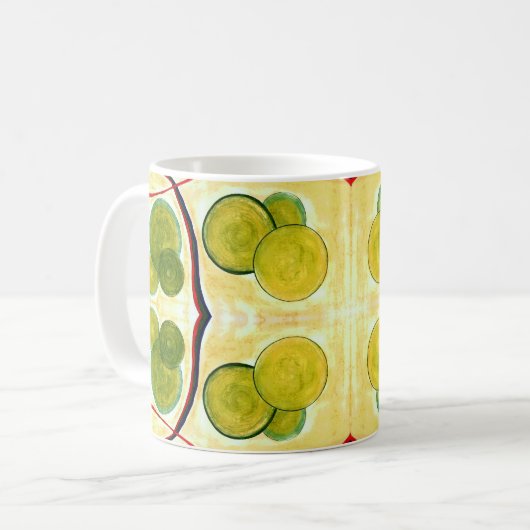 Green Cream Float Mok (Voorkant links)