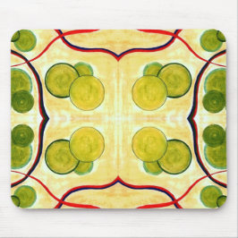 Green Cream Float Mousepad Muismat