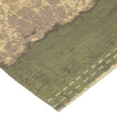 Green Cream Grunge Korte Tafelloper (Hoek)
