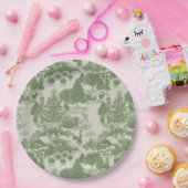 Green Cream Kerstwinter Wonderland Papieren Bordje (Feest)