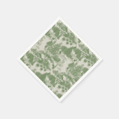 Green Cream Kerstwinter Wonderland Servet (Hoek)