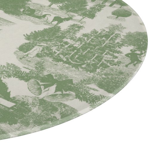 Green Cream Kerstwinter Wonderland Snijplank (Hoek)