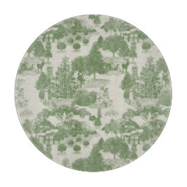 Green Cream Kerstwinter Wonderland Snijplank