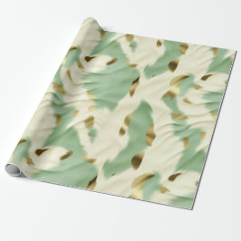 Green Cream Koeienhuid Cadeaupapier