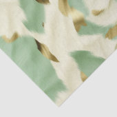 Green Cream Koeienhuid Tissuepapier (Detail)