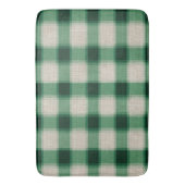Green Cream Plaid Badmat (Voorkant Verticaal)