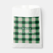 Green Cream Plaid Bedankzakje (Voorkant)