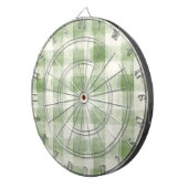 Green Cream Plaid Country Stripes Dartbord (Voorkant Rechts)