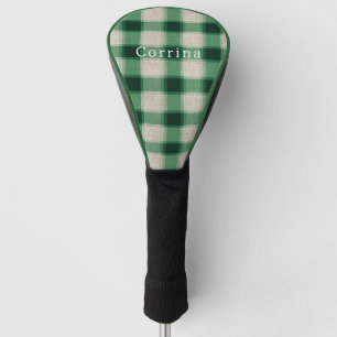Green Cream Plaid Golfheadcover
