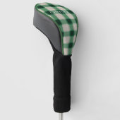 Green Cream Plaid Golfheadcover (Schuin)
